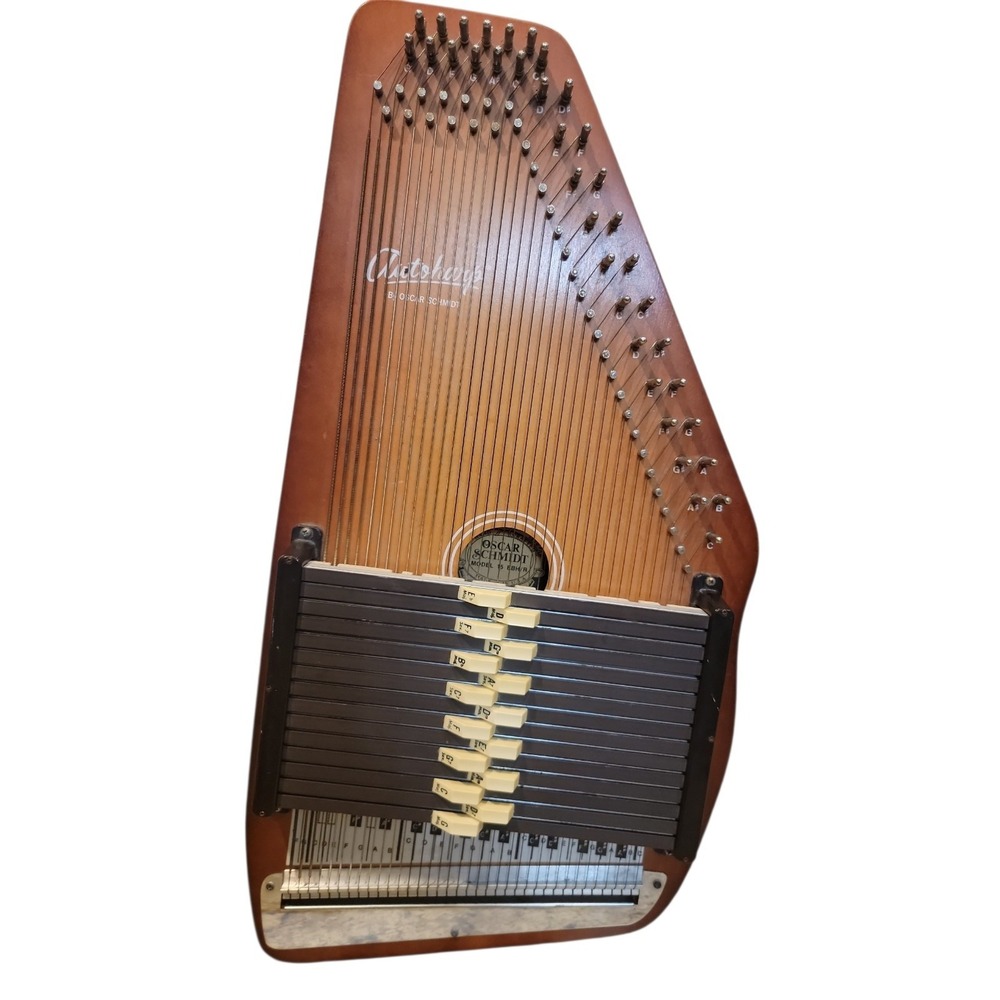 Title: Vintage Oscar Schmidt Autoharp Model 15 EBH/R USA Made 15 Chord Works